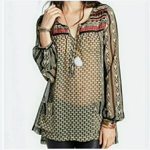 NWOT Free People FEATHER IN THE WIND Size Small Tunic